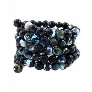 Faceted Agate Wrap Bracelet